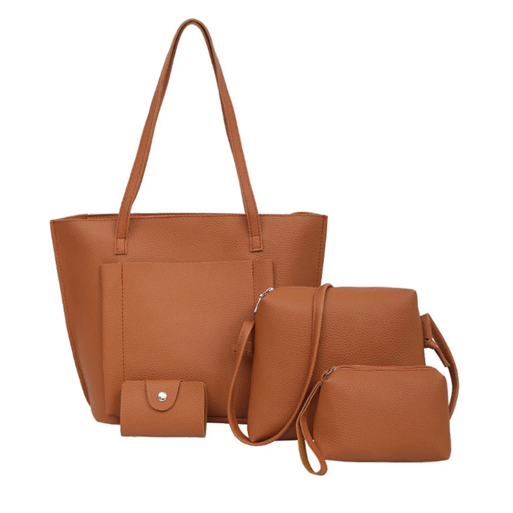 Женские сумки через плечо набор из 4 предметов женская сумка на сумочка кошелек