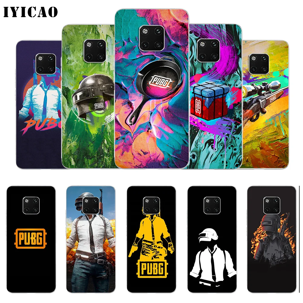IYICAO PUBG игровой Мягкий силиконовый чехол для телефона Huawei Mate 10 20 Lite Pro Nova 2 2i 3 3i 4 TPU