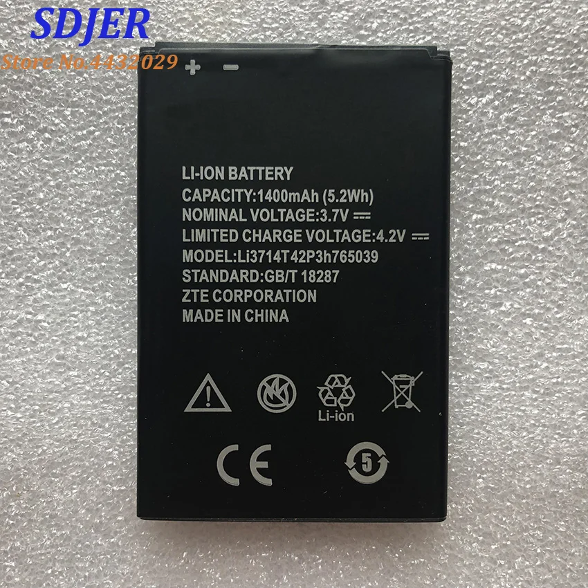 Новый Li3714T42P3h765039 1400 мА/ч Перезаряжаемые Оригинальный аккумулятор для ZTE Blade A3 T220 AF3