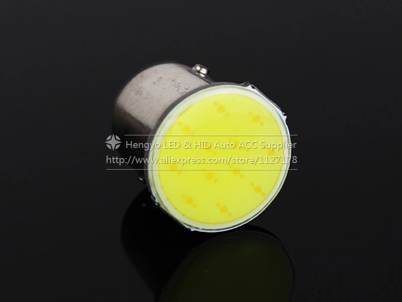 Супер яркий! 10 шт./лот S25 1156 COB 12SMD BA15S P21W авто сигнал светодиодные фонари заднего
