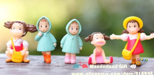 2 шт. фигурка маленькой девочки японский кот мультфильм аниме игрушка для ребенка