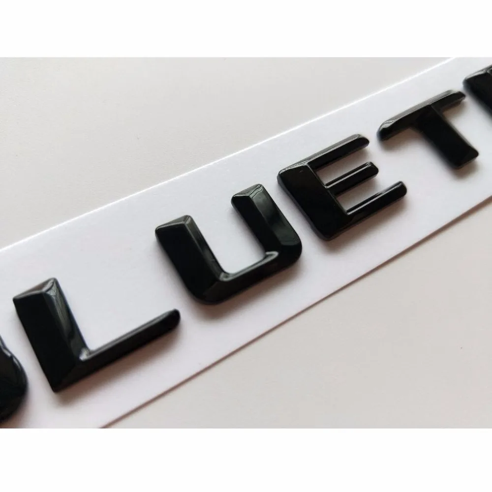 Хром матовый черный глянец букв слова BLUETEC Fender Магистральные Крышка для губ значки-Эмблемы Эмблема Наклейка для Mercedes Benz AMG