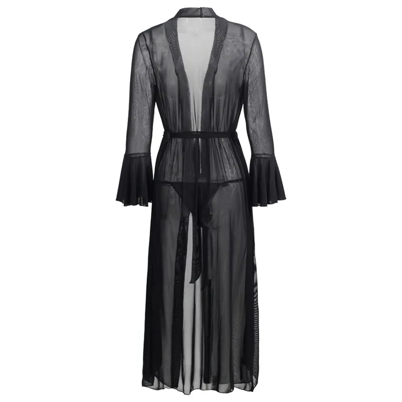 

Plus Size S M L XL XXL Sexy Lingerie Women Hot Erotica Black Transparent Lingerie Gown Sexy Underwear Lenceria