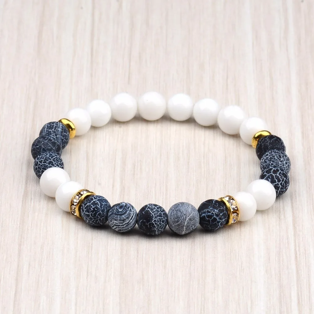 Amader Модные женские синие и розовые зеленые бриллиантовые браслеты молитвенные