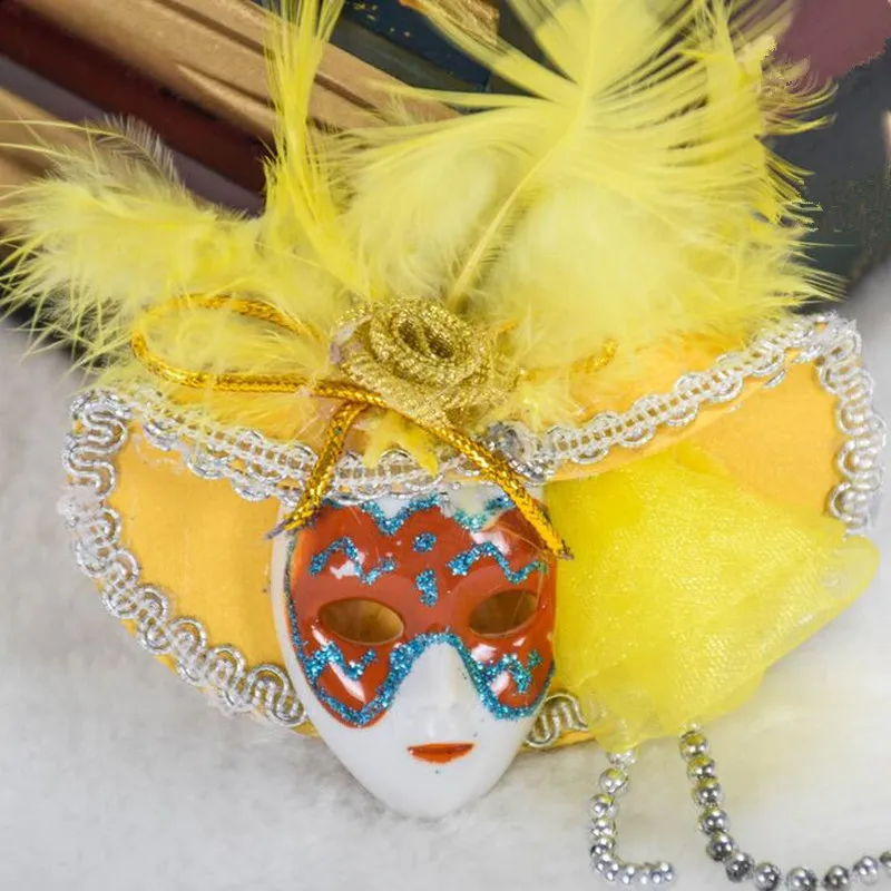

Fridge Magnets Souvenir Feather Venice Mask Decal Art Room Home Wall Decoration Refrigerator Magnetic Stickers Party Favor Gift