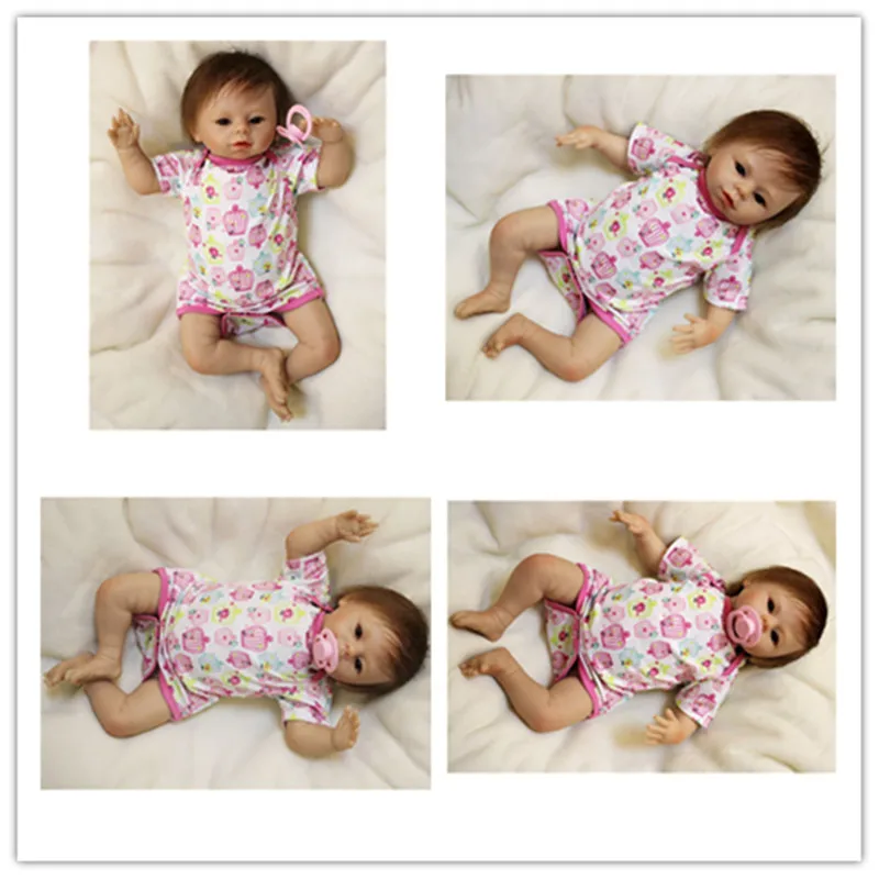 48 см/19 &quotреалистичные ручной работы Reborn Baby Doll винил новорожденных Реалистичные