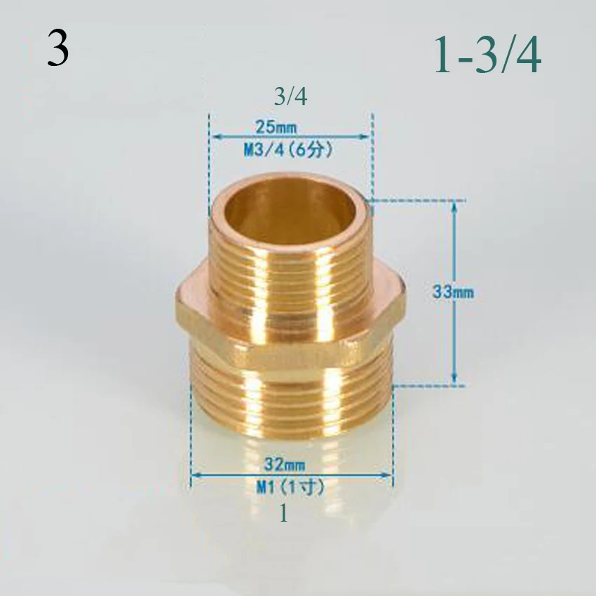 Горячая Распродажа 3/4 ''to1/2 '' 1''to1/2'' 1''to3/4 ''латунная медная труба
