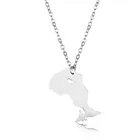 Elfin, новинка 304, ожерелье из нержавеющей стали с картой Онтарио, высококачественное ожерелье с подвеской в виде сердца с картой Канады, Онтарио, женские украшения с картой