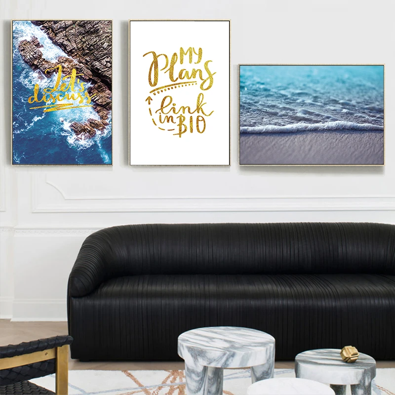 Настенное художественное изображение спокойный пляж страстный серфинг риф мира