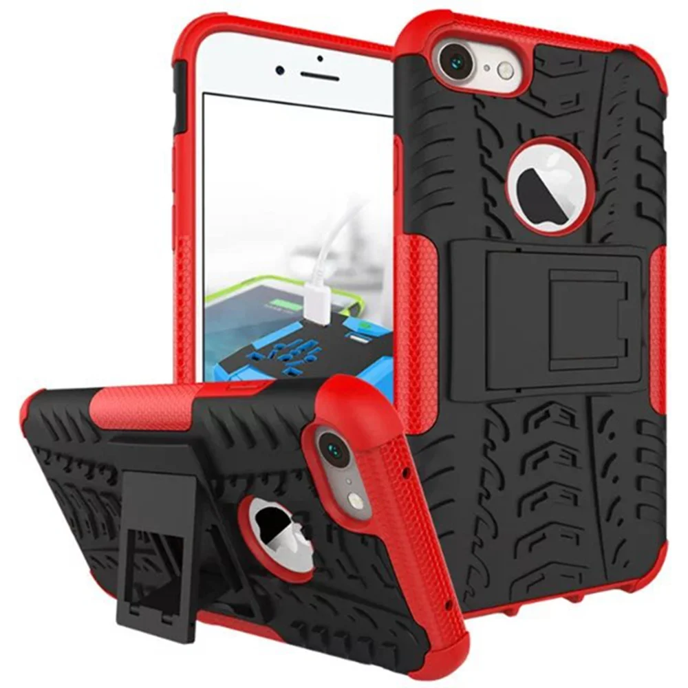Жесткий Панцири Гибридный ТПУ PC чехол для iPhone 7 6 S плюс Heavy Duty противоударный