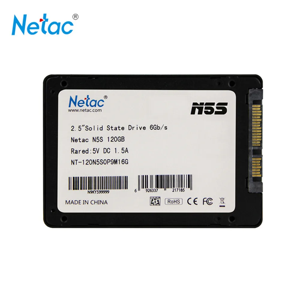 Netac N5S 120 ГБ SSD SATA III 2.5 &quot твердотельный накопитель MLC флэш устройства хранения диск