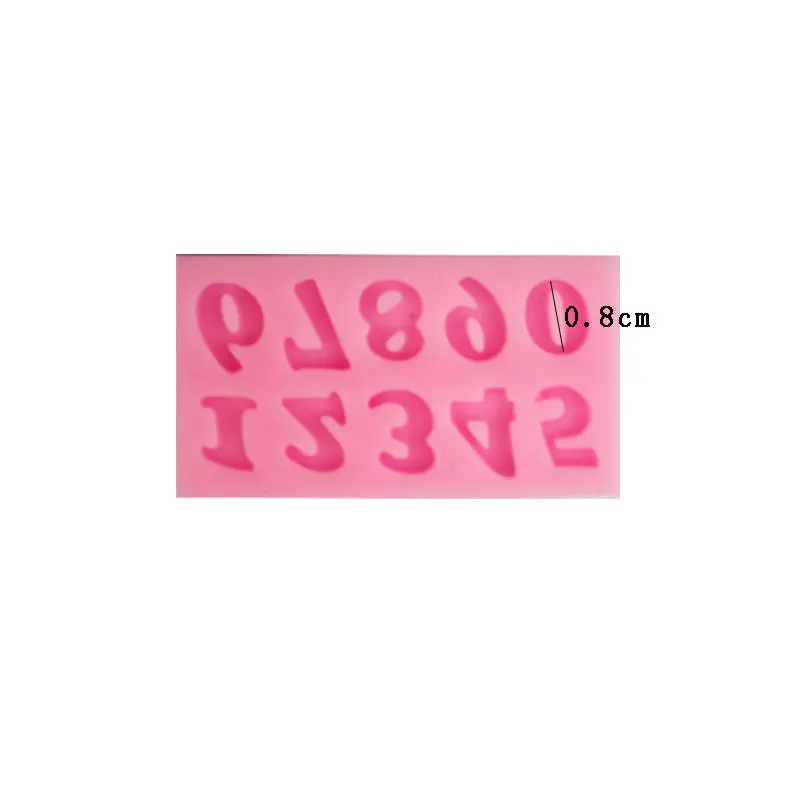 Numbers soap Silicone molds Shape Chocolate Candy Non-stick Fondant cake decoration Candle Bake Mold | Дом и сад