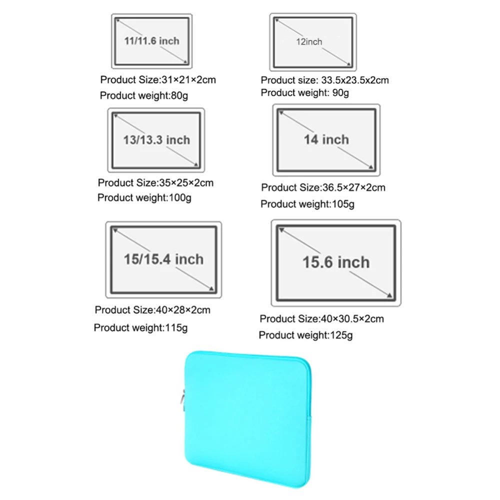 Защитный чехол для ноутбука сумки на молнии 15 6 дюймового MacBook Air Pro Лидер продаж 1