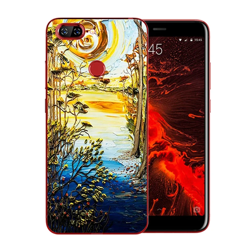 for Lenovo S5 Full Protective Back Cover 5.7&quot K520 Soft TPU Clear Silicone Fundas Van Gogh Pattern |
