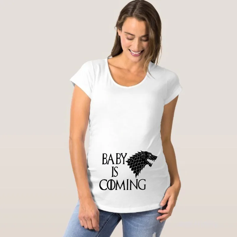 

New Maternity Shirt Specialized For Pregnant Women Plus Size European Big Size Pregnancy Clothes Hot Sale Women's Tee