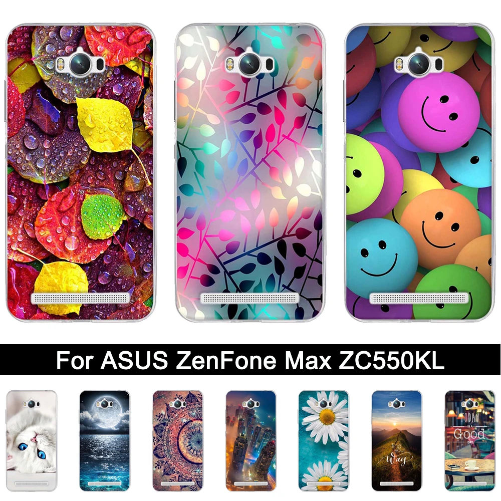 Чехол из ТПУ для ASUS ZenFone Max ZC550KL 5 дюймов Мягкая силиконовая задняя крышка Asus max zc550KL