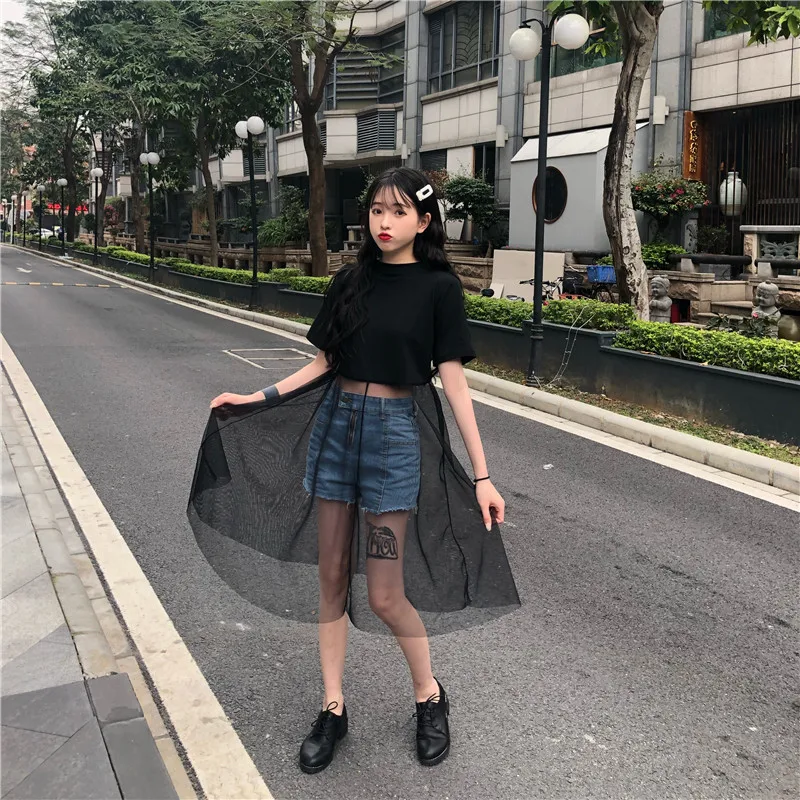 Роскошное Качество 2019 Летняя женская сетчатая Лоскутная черная длинная