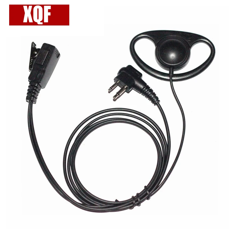XQF 2-контактный D-образный полицейский наушник гарнитура для Motorola Radio cls1110 cls1410 cls1413