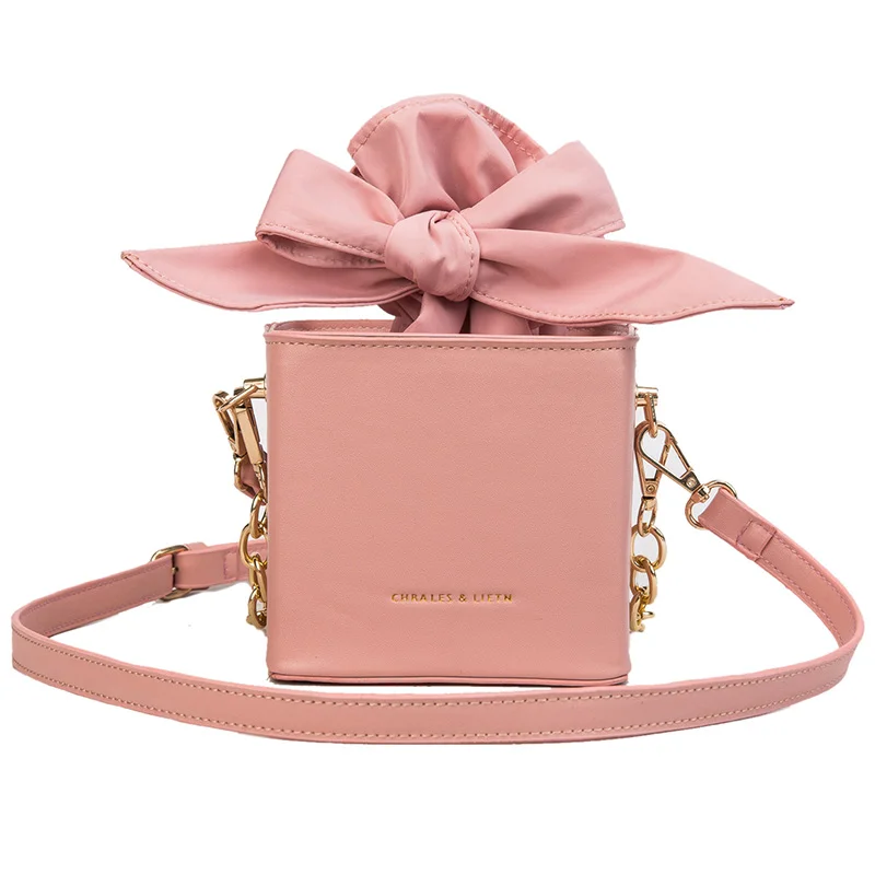 

Bag for women 2020 new cross-body bag fashion bow girl shoulder portable bucket bag