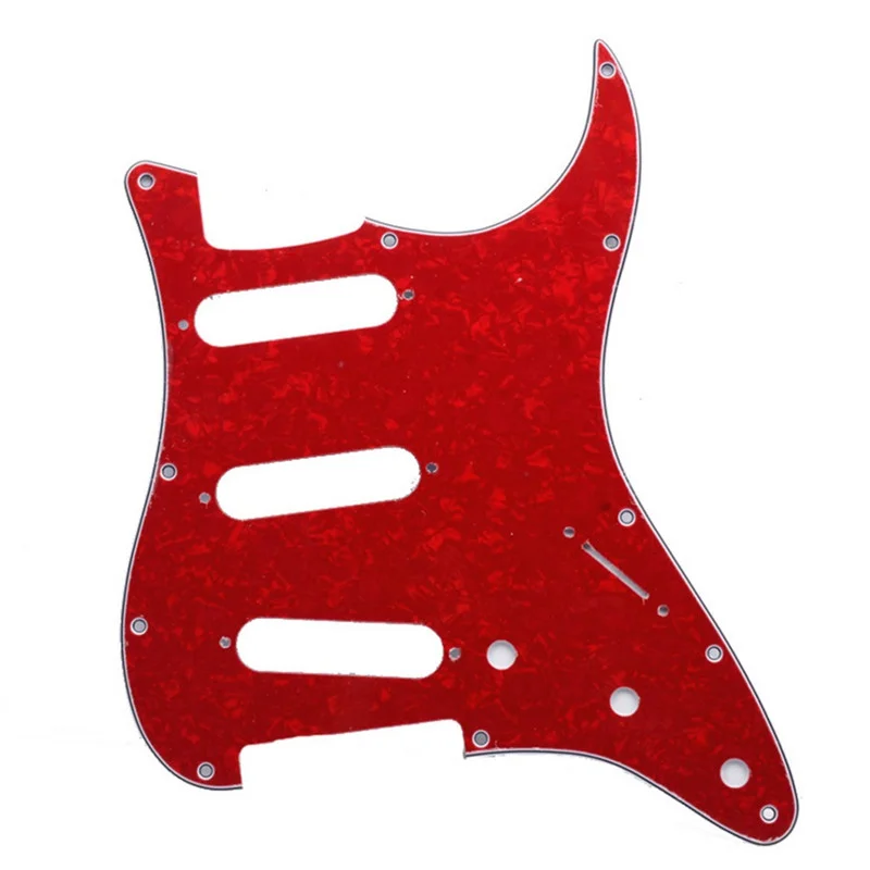 11 отверстий Strat ST Single Coil звукосниматели для гитары Накладка защиты от царапин с