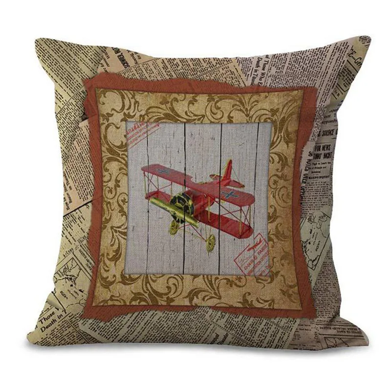 Наволочка из хлопка и льна в стиле ретро|cushion cover|decorative pillow coverspillows decorative covers |