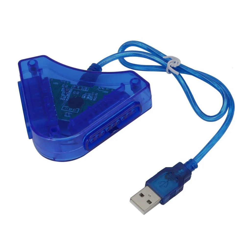 Игровой джойстик USB dvd плеер адаптер конвертер кабель для PS2 Привлекательный двойной для Playstation 2 PC игровой контроллер USB