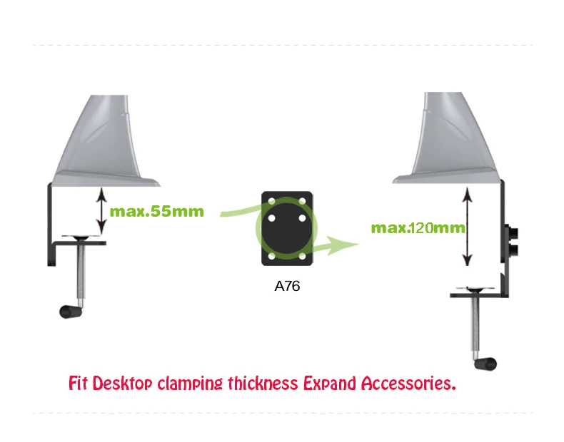 SPCC сталь для холодной прокатки Настольный зажим расширенные аксессуары DIY ЖК