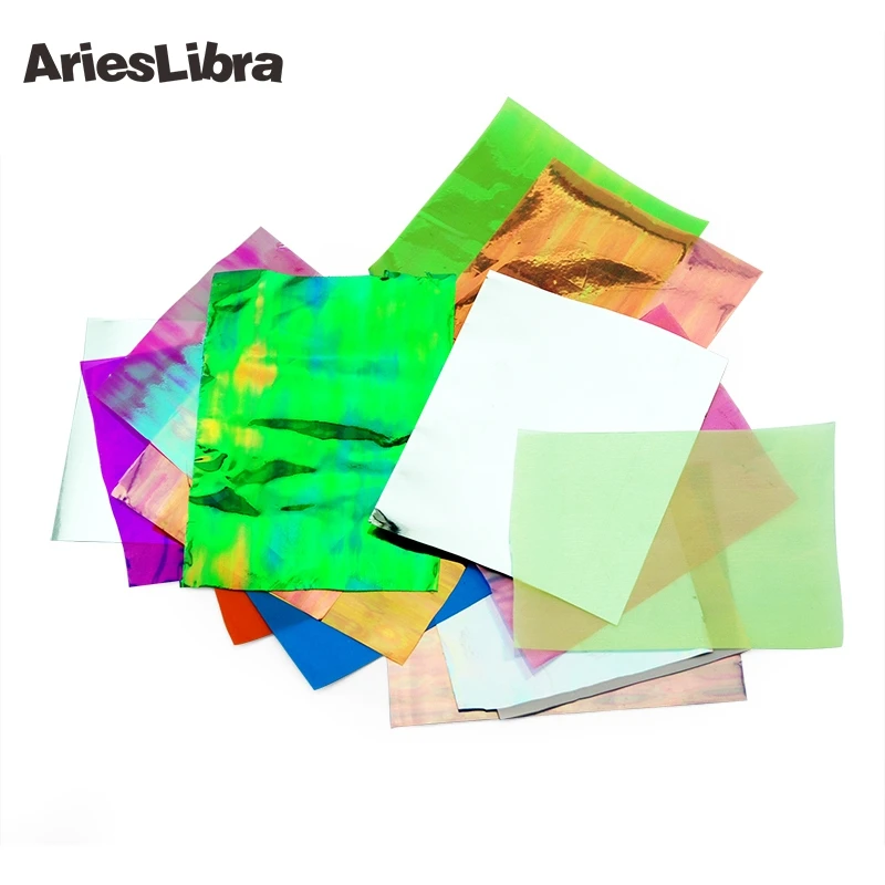 AriesLibra 21 шт./упак. Mylar разрушенной Стекло целлофан сломанной Фольга этикеты