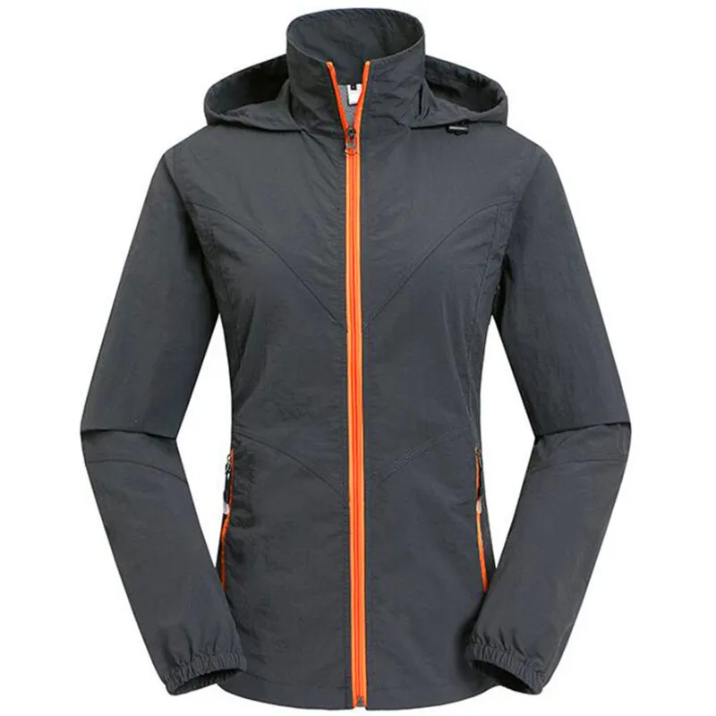 Быстросохнущая Водонепроницаемая дышащая спортивная однотонная куртка с