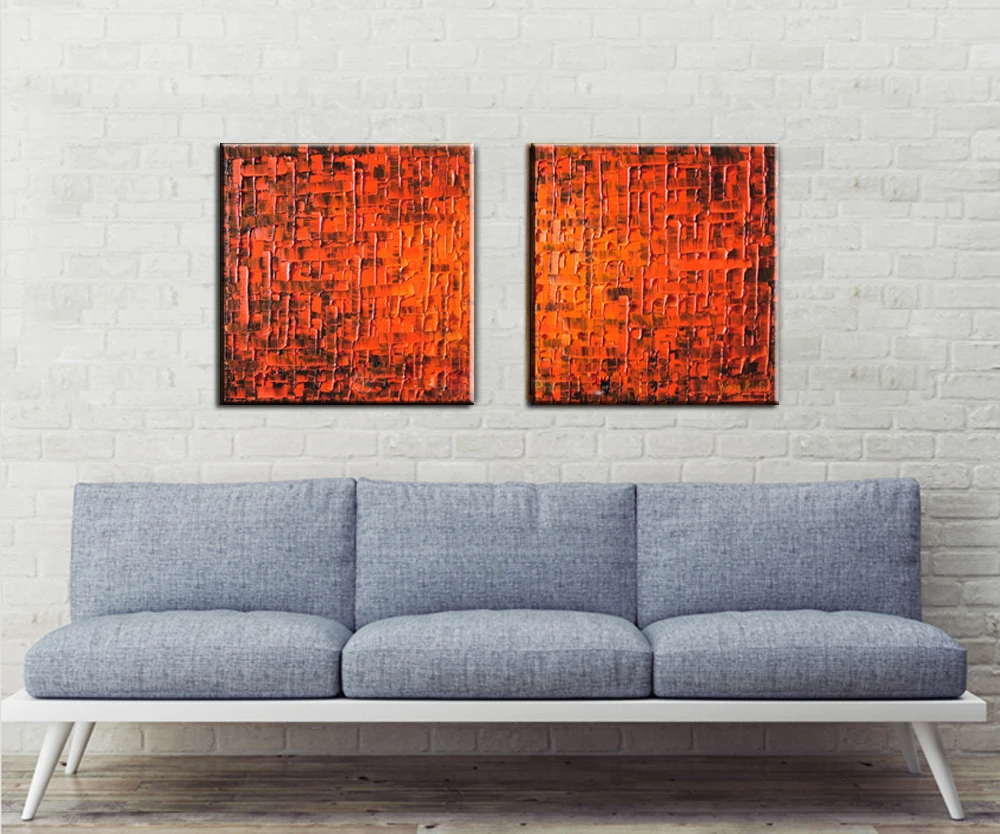 Muya cuadros decoracion salon impernos abstractos pintados a mano quadros de parede Палитра Картина маслом | Дом и сад