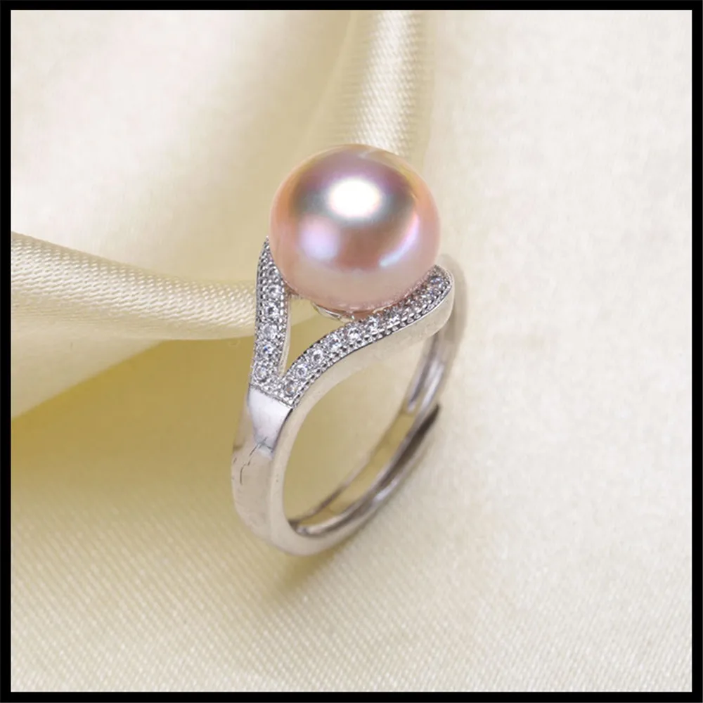 

925 silver fine jewelry accessories wholesale diy handmade unique semi mount ring settings pearl jewelry making for women