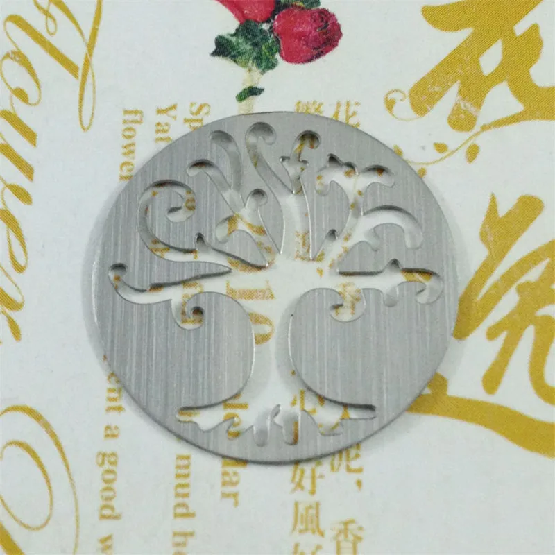 22 мм Серебряные Плавающие медальонки в форме дерева подходит для 30 из