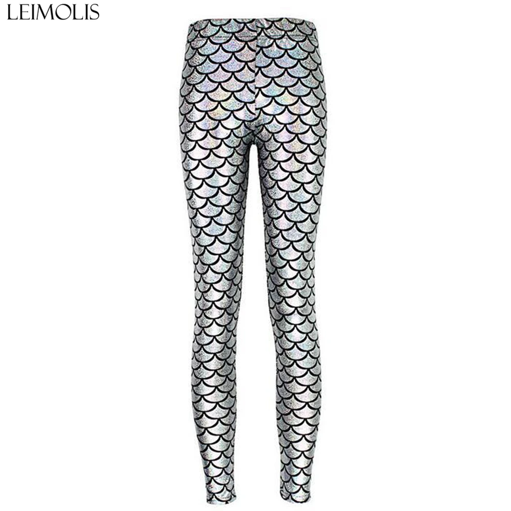 Женские леггинсы с высокой талией LEIMOLIS сексуальные в стиле панк рок Харадзюку