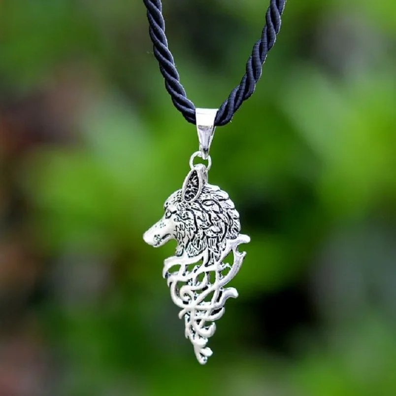 Изысканная мода Викинг серии селт волк для мужчин кулон цепочки и ожерелья кепки