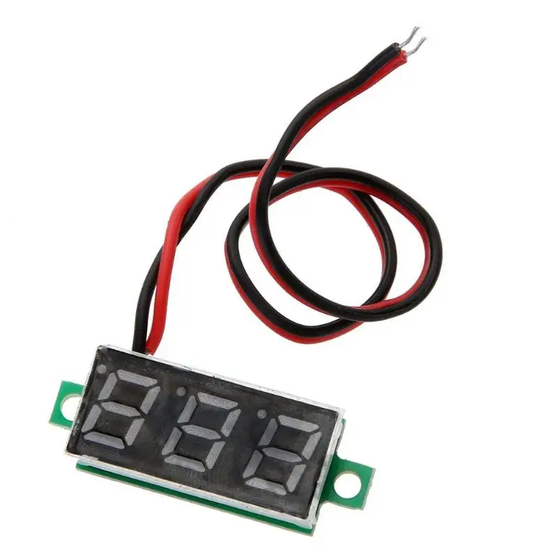 0 28 дюймов DC 2 5 V 30V Мини цифровой Батарея вольтметр Напряжение метр тестер LED Экран