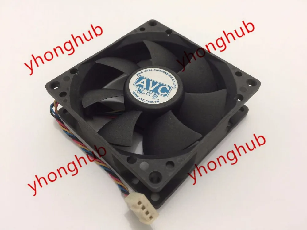 Вентилятор охлаждения сервера AVC DL08025R12U PS41 DC 12V 0.50A 80x80x25 мм|square fan|server fandc fan 12v |
