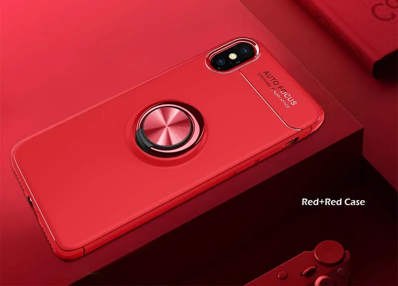 Чехол-кольцо Tsimak для iPhone XS Max X XR 8 Plus 7 6s 6 5 5S SE, Силиконовый противоударный Магнитный чехол для телефона