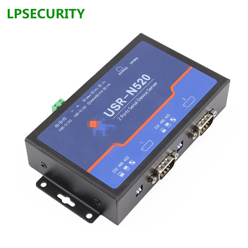 LPSECURITY USR N520 сервер последовательных устройств RS232 RS485 RS422 к TCP RJ45 конвертер