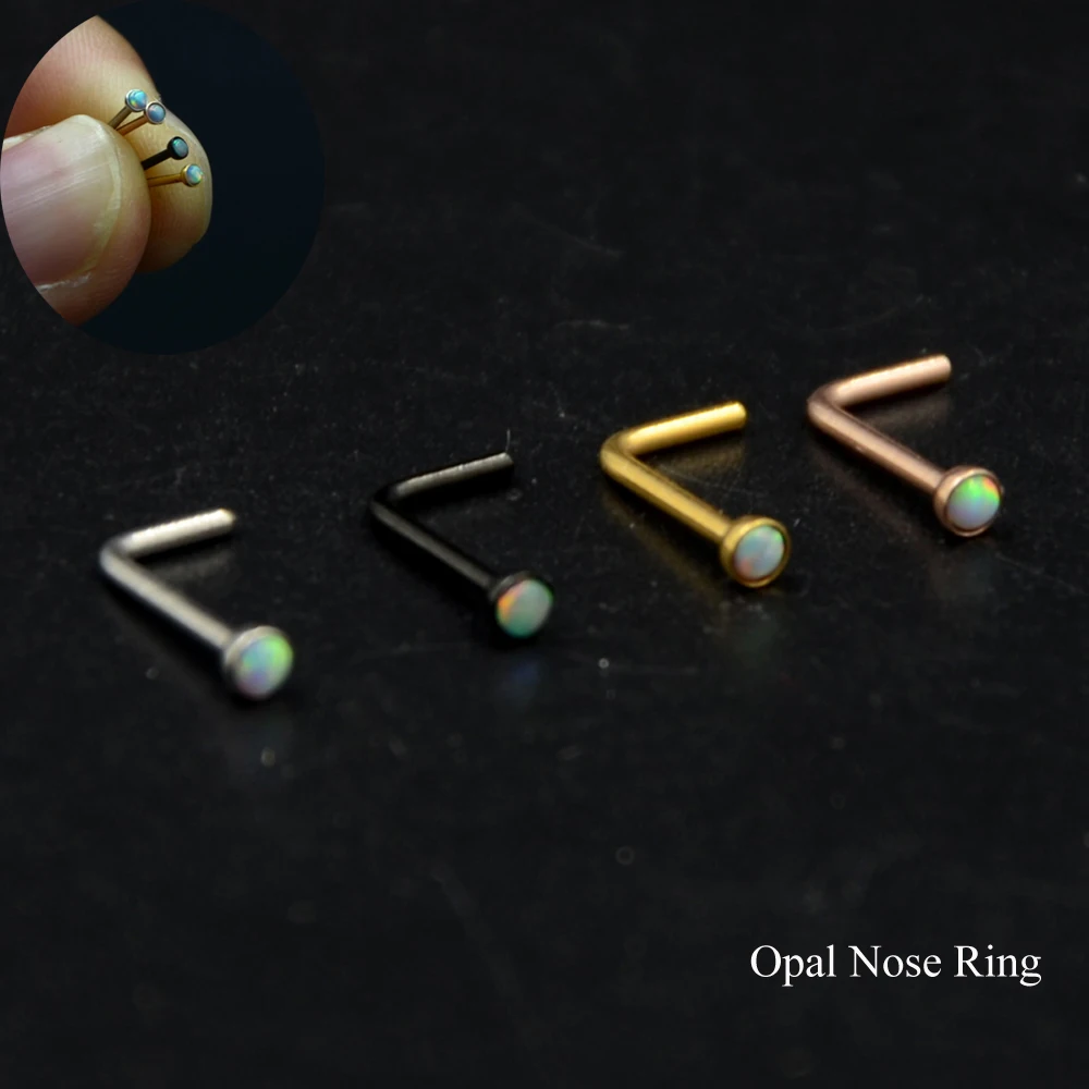 1 шт. L образное кольцо для пирсинга из хирургической стали|piercing body jewelry|body jewelrynose