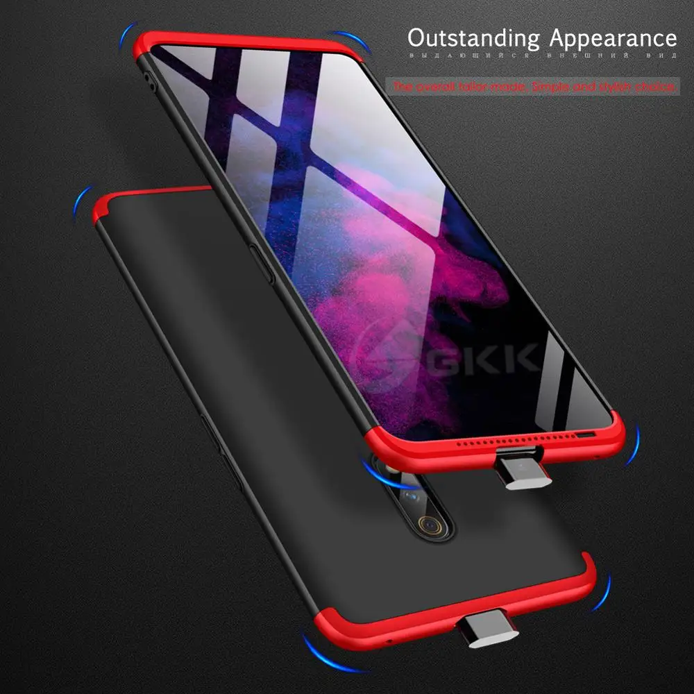 Чехол Gkk для Oppo Realme X 360 полная защита 3 в 1 дизайнерский противоударный жесткий