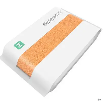 Банное полотенце Xiaomi mijia ZSH, хлопок, полотенце для ванной, 5 цветов, хорошо впитывает влагу, банное полотенце для рук, банное полотенце, 27,5x55 дюймов, H30 - Цвет: Orange 1pc