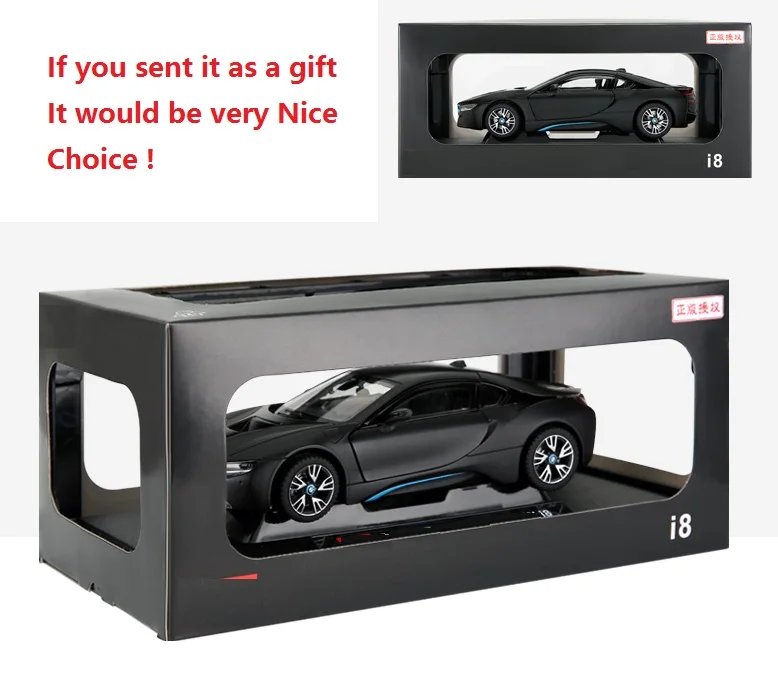 1/24 Licensed Car Model DieCasts I8 Concept Sports 19Cm Without Electronics Free Wheel Collection 3 Openable Doors | Игрушки и хобби