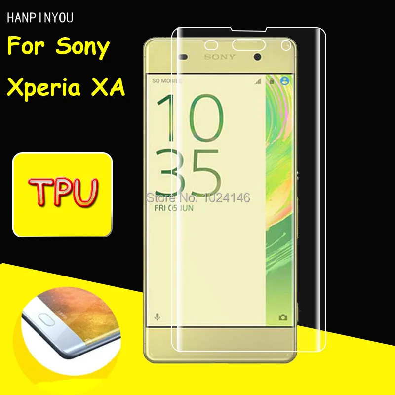 

Мягкая прозрачная защитная пленка для переднего экрана из ТПУ для Sony Xperia XA / Dual 5,0 дюйма, изогнутые детали (не закаленное стекло)