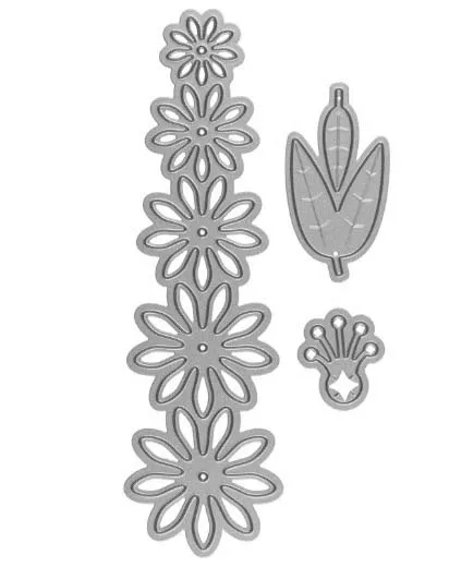 Chrysanthemum petals metal cutting dies DIY Die Cut Stencil Decorative Scrapbooking Craft Card stencils template | Дом и сад