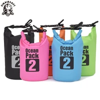 2l waterproof water resistant dry bag sack storage pack pouch swimming outdoor kayaking canoeing river trekking boating