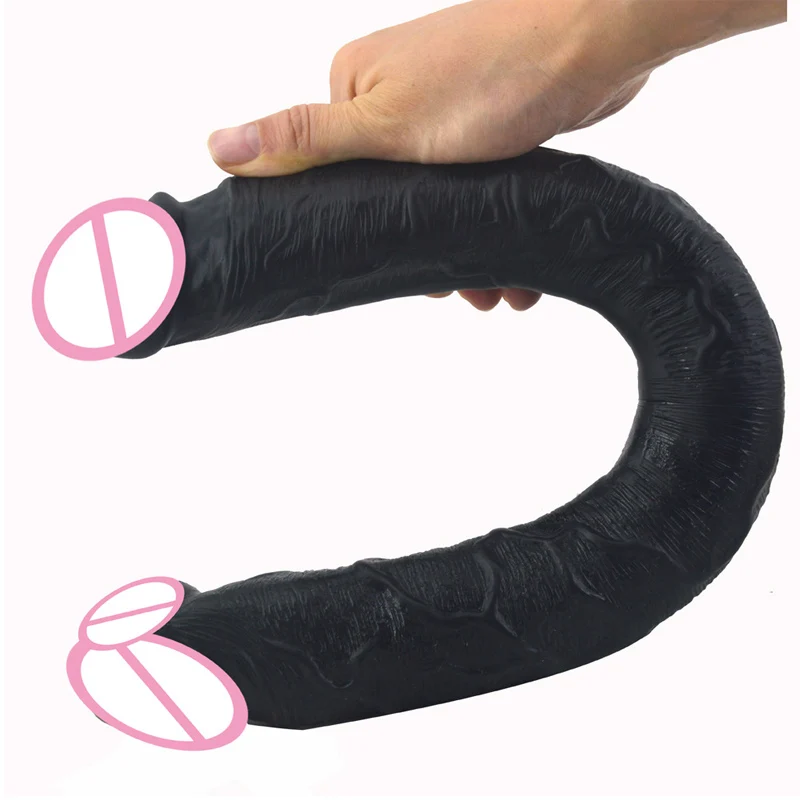 Большой размер двойной Дилдо огромная длинная заглушка большой анальный