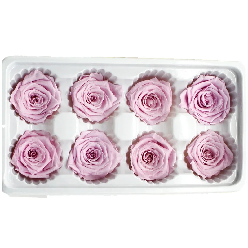 taro-purple Консервированные цветы высокого качества 4-5 см, подарок на день матери, материал для свадебных украшений, подарок, настоящие лепестки - Цвет: taro-purple