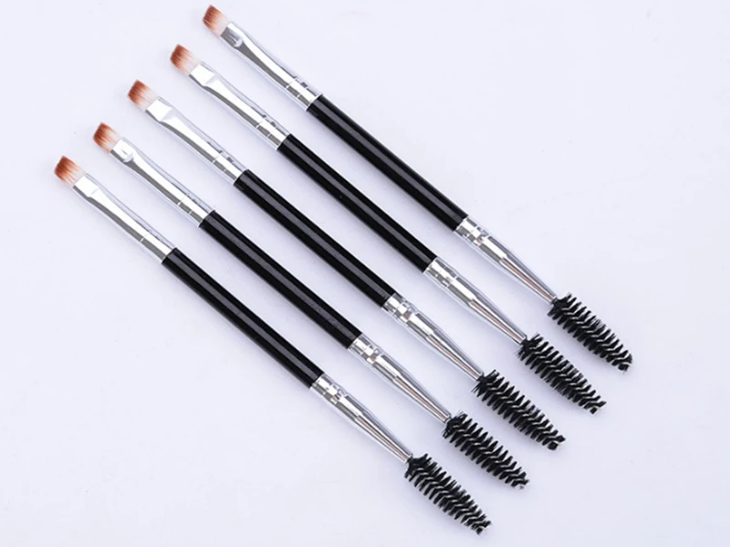 Оптовая продажа 500 шт. отличные двусторонние кисти HappyMakeup для бровей тушь ресниц