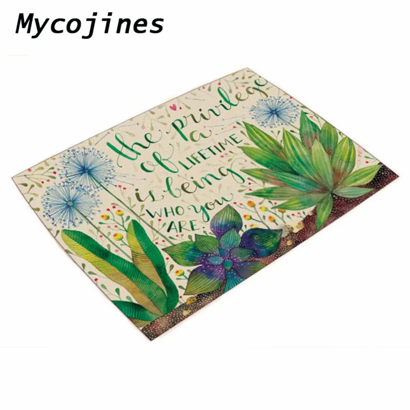 Оптовая продажа тропические растения салфетка для стола 32*42 см с рисунком