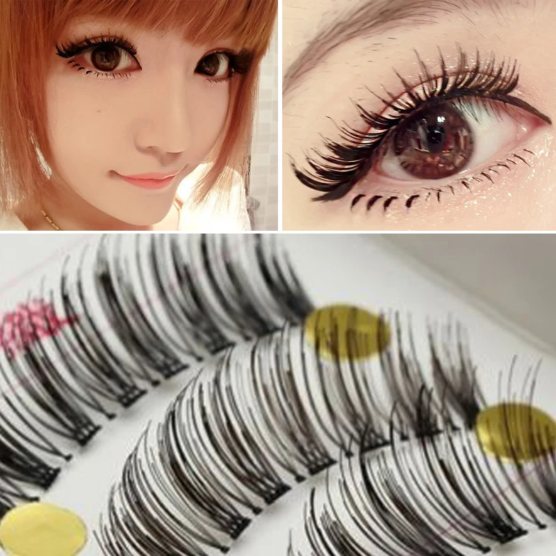Искусственные ресницы для наращивания Косметика макияжа глаз Натуральные